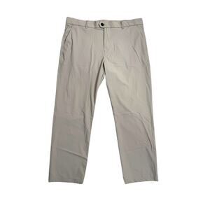 Greyson Montauk Pants Mens Sz 38x28 Golf Quick Dry Flat Front Performance Tan